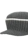 Кепка с отделкой в рубчик Brunello Cucinelli, серый - фото 3