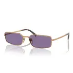 PRADA Прямоугольные солнцезащитные очки, Gold - фото 4