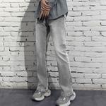 Джинсы Unisex Imcrasy, Дымчато-серый [С утепленной флисовой подкладкой] - фото 6