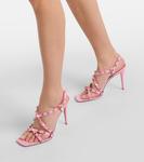 Кожаные сандалии Rockstud 100 Valentino Garavani, Bubble - фото 4