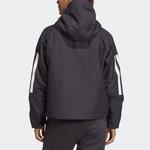 Стеганая куртка женская черная Adidas - фото 4