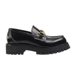 Лоферы Gucci Wmns Lug Sole Loafer, черный - фото