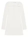 Платье мини с длинными рукавами Courrèges, белый - фото