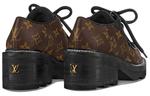 Ботинки женские Louis Vuitton Beaubourg на платформе, коричневый - фото 3