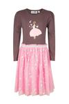 Платье happy girls, коричневый/розовый - фото