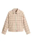 Клетчатая куртка на молнии Woolrich, белый - фото