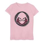 Футболка с рисунком Marvel Spider-Gwen для девочек 7–16 лет, розовый - фото