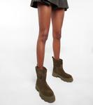 Замшевые сапоги Gia 23 Gia Borghini, Mud - фото 4