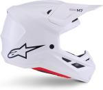 Шлем Alpinestars S-M7 Solid ECE06/DOT, White Glossy - фото