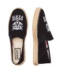 Эспадрильи мужские Kenzo с надписью и тигром, черный - фото 4