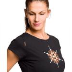 Футболка с коротким рукавом Trangoworld Mandala, черный - фото 4