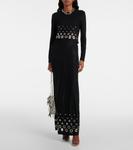 Украшенный топ Rabanne, черный - фото 2