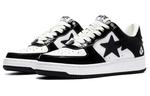 Bape Sta Лакированная Кожа Черный Белый A Bathing Ape - фото 3