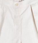 Шорты из хлопка и льна Il Gufo, белый - фото 2