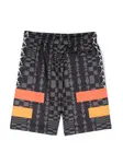 Спортивные шорты с принтом из коллаборации с Kappa Marcelo Burlon County Of Milan Kids, черный - фото 2