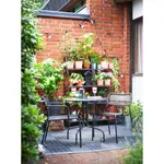 Стул с подлокотниками, серый, без подушки LÄCKÖ IKEA - фото 2