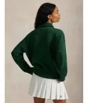 Толстовка Relaxed fit Polo Ralph Lauren, зеленый - фото 3