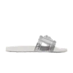 Шлепанцы Versace Medusa Slide, серебро - фото