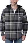 Фланелевая рубашка Rugged Flex с капюшоном Carhartt, черный - фото 3