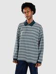 Лонгслив Carhartt WIP Largo Longsleeve Polo, largo stripe/deep lagoon - фото