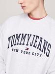 Толстовка Tommy Jeans Loose fit, серый - фото 4