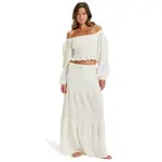 Женская юбка Roxy Sweetwater, белый - фото 4