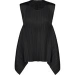 Футболка женская черная PLEATS PLEASE ISSEY MIYAKE - фото