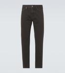 Прямые джинсы Roccia Zegna, темно-коричневый - фото