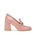 Фирменные лоферы-туфли Stuart Weitzman, розовый - фото