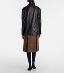 Кожаный блейзер Opus Nour Hammour, черный - фото 3