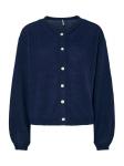 Вязаный кардиган PIECES PCIda, темно-синий - фото