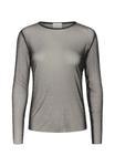 Топ Kaffe Long sleeved top, Black Deep Cc/Black - фото 5