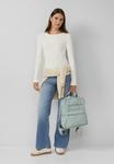 Топ s.Oliver Long sleeved top, Creme/Off-White - фото 2
