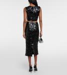 Укороченный топ с пайетками Dolce&Gabbana, черный - фото 3