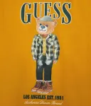 Лонгслив regular fit Guess, горчичный - фото 3