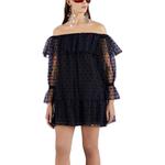 GUCCI Платье с длинными рукавами SS23 черное - фото 4