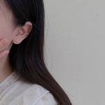 DAISY BEAUTY Серьги-гвоздики "Silver Needle" для женщин - фото 4