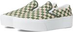 Кроссовки Vans Unisex Classic Slip-On Stack Form, Sepia Rose/Pine Forest - фото