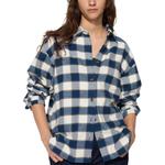 Рубашка женская Uniqlo, морской синий - фото 3