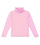 Сетчатый топ с высоким воротником Caroline Bosmans, фиолетовый - фото