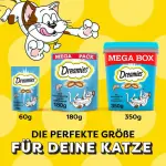 Лакомства для кошек с кошачьей мятой в хрустящей оболочке Dreamies Mega Pack, 4 x 180 г - фото 13