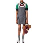 Мини-платье grisaille MIU MIU, серый - фото 3