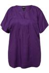 Туника Ulla Popken, темно-фиолетовый - фото