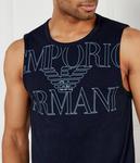 Майка Emporio Armani Regular Fit, синий - фото 4