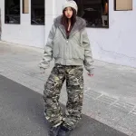 Пуховая куртка унисекс Pisypox, хаки - фото 8