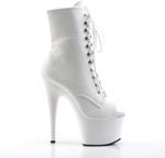 Ботинки Pleaser Women's Ado1021/wpu/m Boot, White Faux Leather/White - фото 2