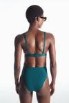 Топ бикини из неопрена COS, темно-бирюзовый - фото 2