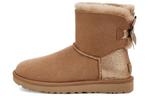 Угги женские UGG Mini Bailey Bow Chestnut, коричневый - фото