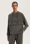 Толстовка OYSHO SOFT-TOUCH WITH ZIP, Mottled Light Grey - фото