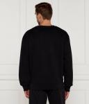 Свитшот мужской Guess Jeans свободная посадки с принтом, черный - фото 3